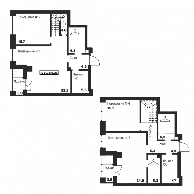 3-комнатная