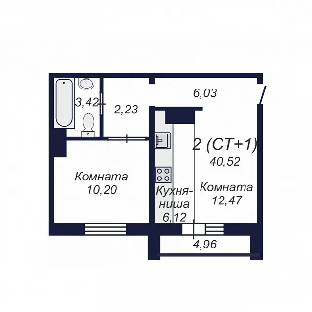 1-комнатная