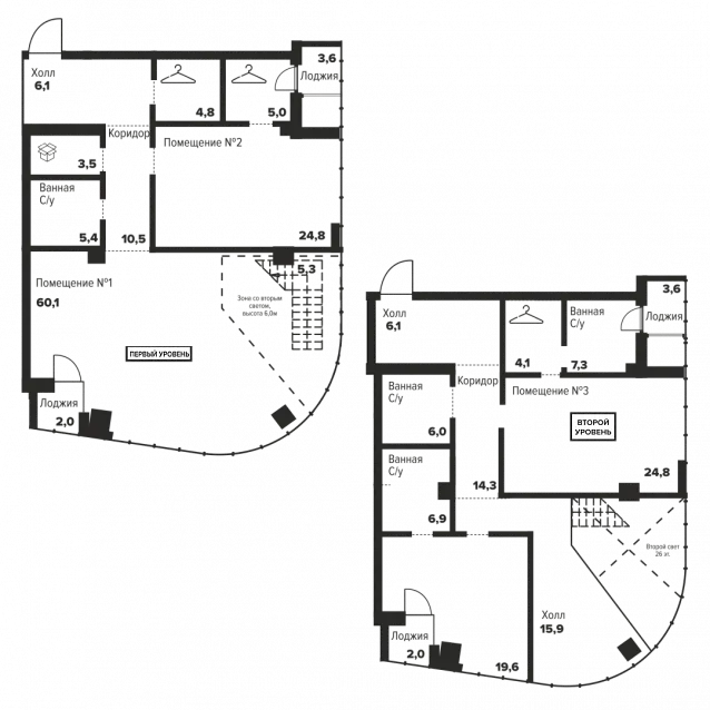 3-комнатная
