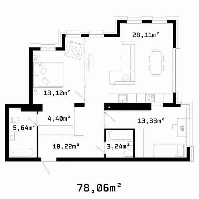 2-комнатная