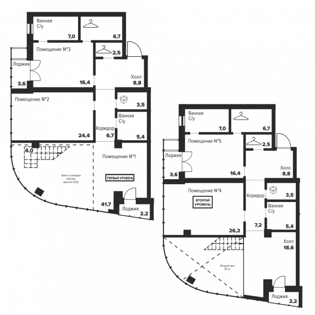 4-комнатная