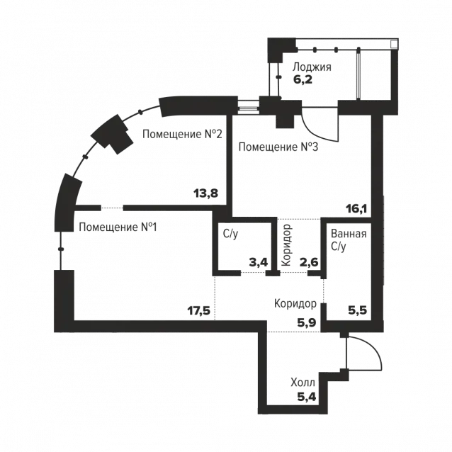 2-комнатная